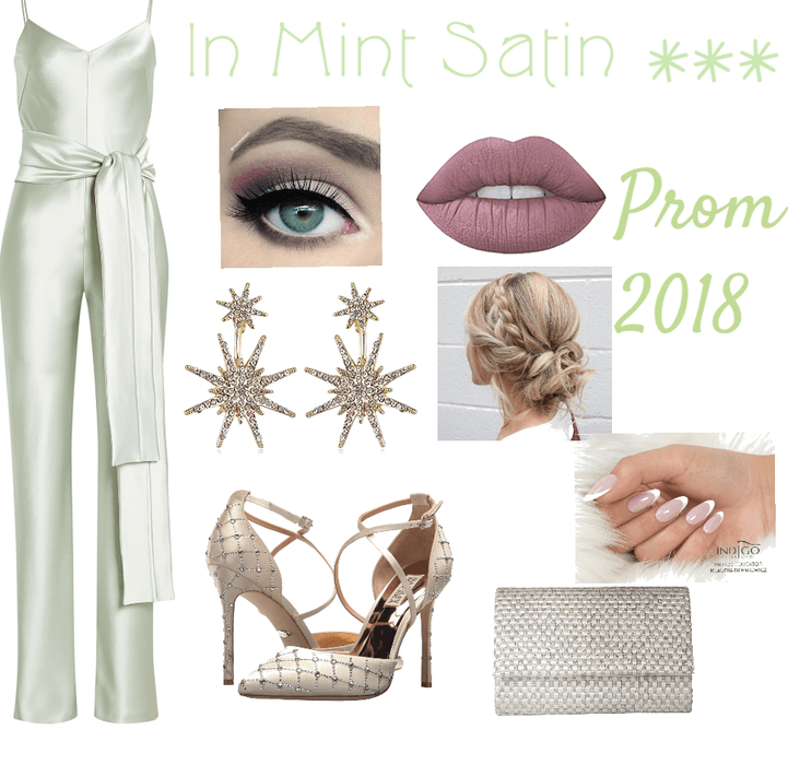 In Mint Satin - Prom 2018