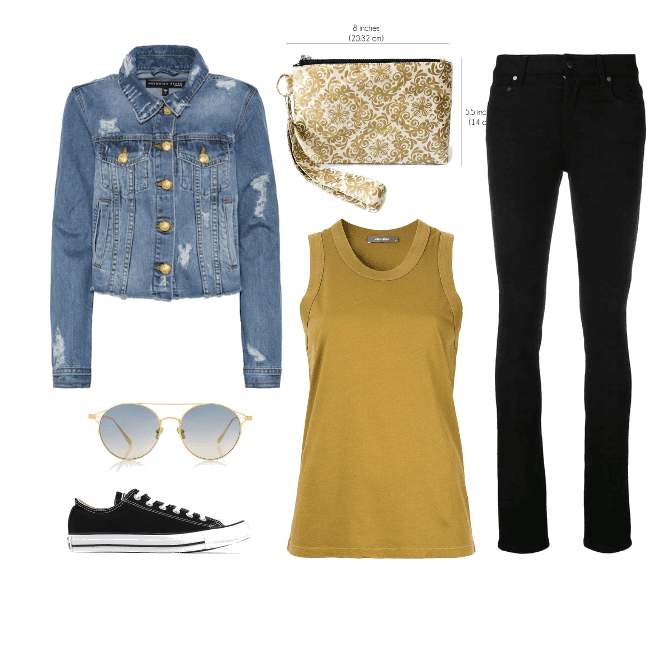 Casual Gold Damask