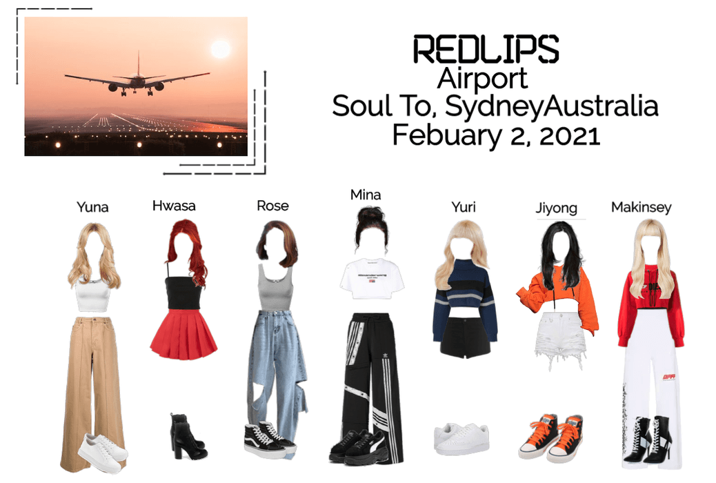 Redlips (붉은 입술) Airport Seatle To Sydney Australia