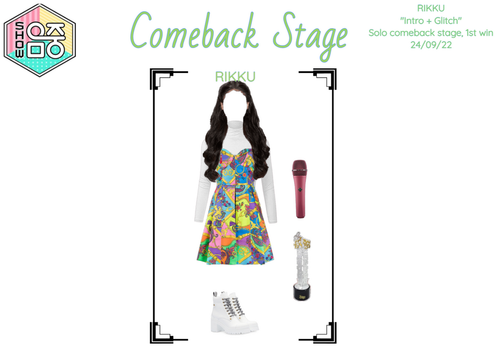 RIKKU Glitch comeback stage show music core