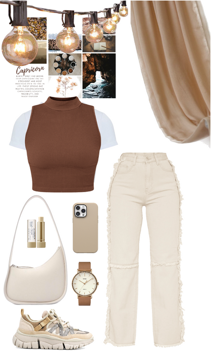 beige and Brown
