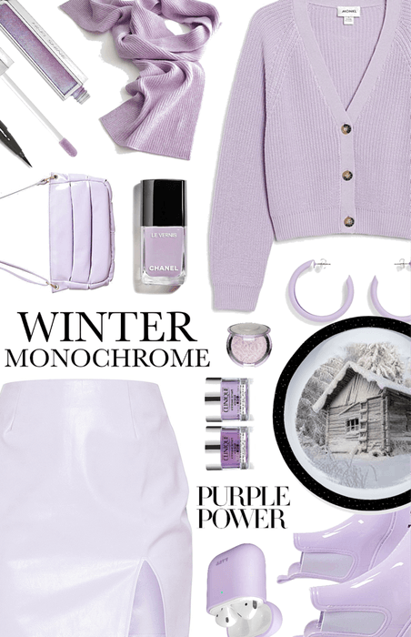 winter monochrome: lilac