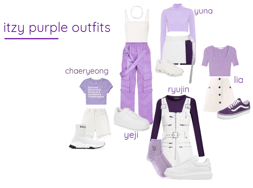 itzy purple outfits