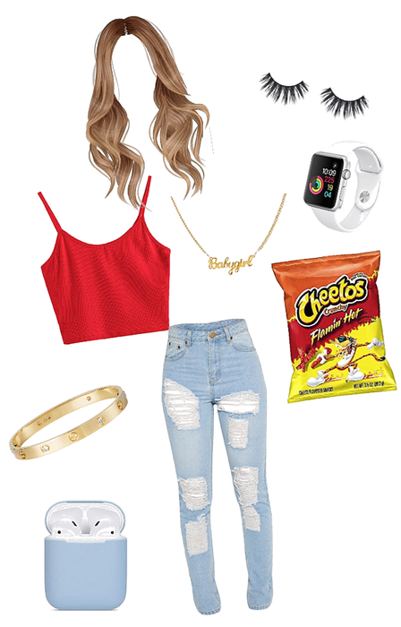 Hot-Cheeto girl outfit