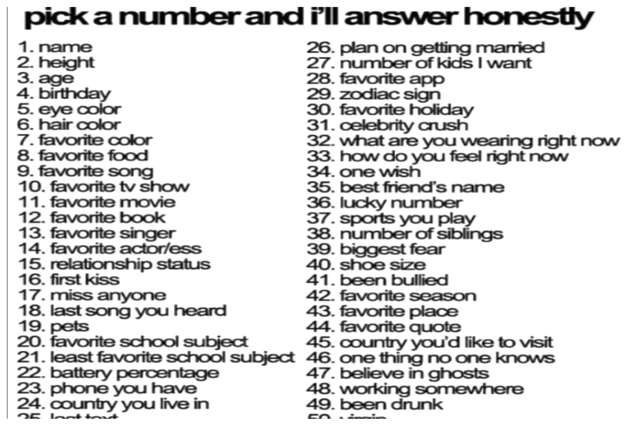 pick a number
