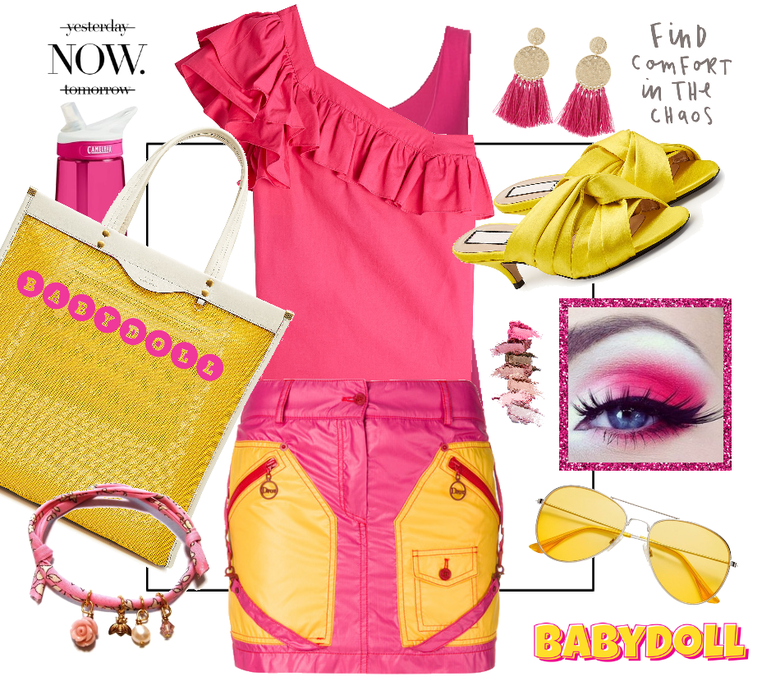 Hot Pink and Yellow for Spring and 