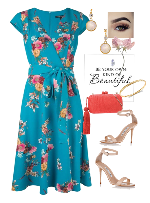 Blue Floral dress