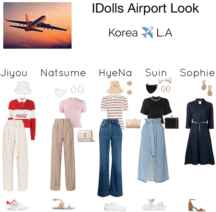 IDolls airport look for Korea to L.A