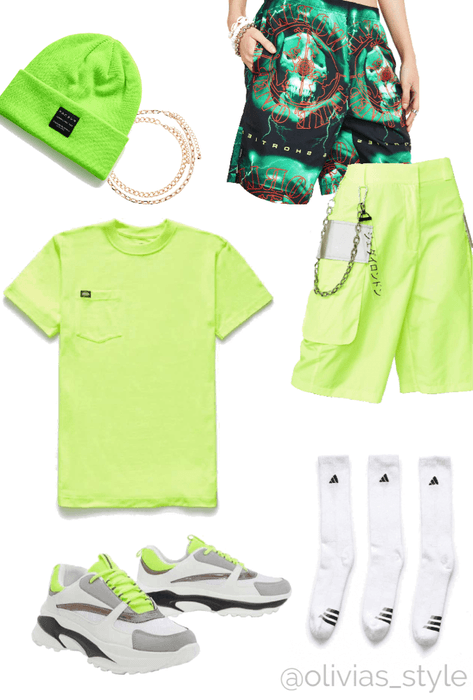 Billie Eilish Inspired Neon Outfit