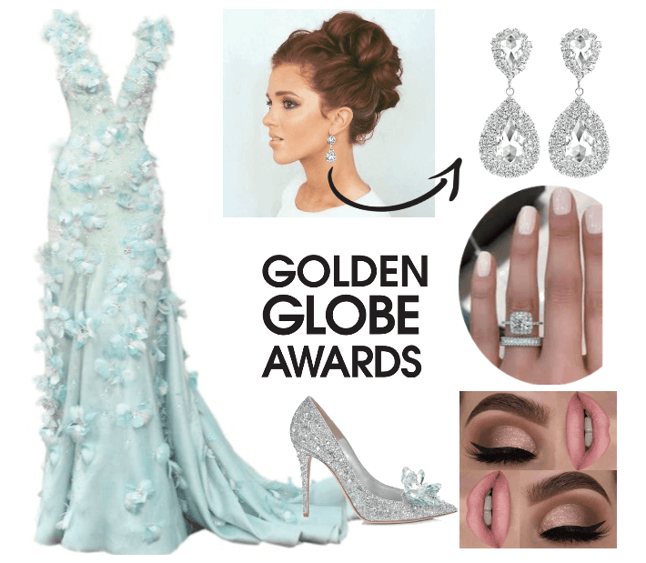Golden Globes blue princess