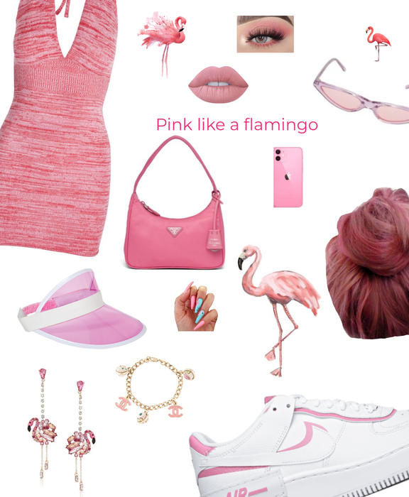 pink like a flamingo