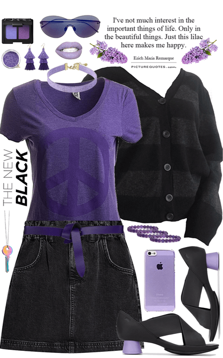 Purple, Black & Lilac