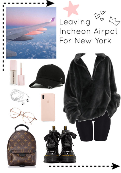 Gigi leaving Incheon Airport and headed for NYC