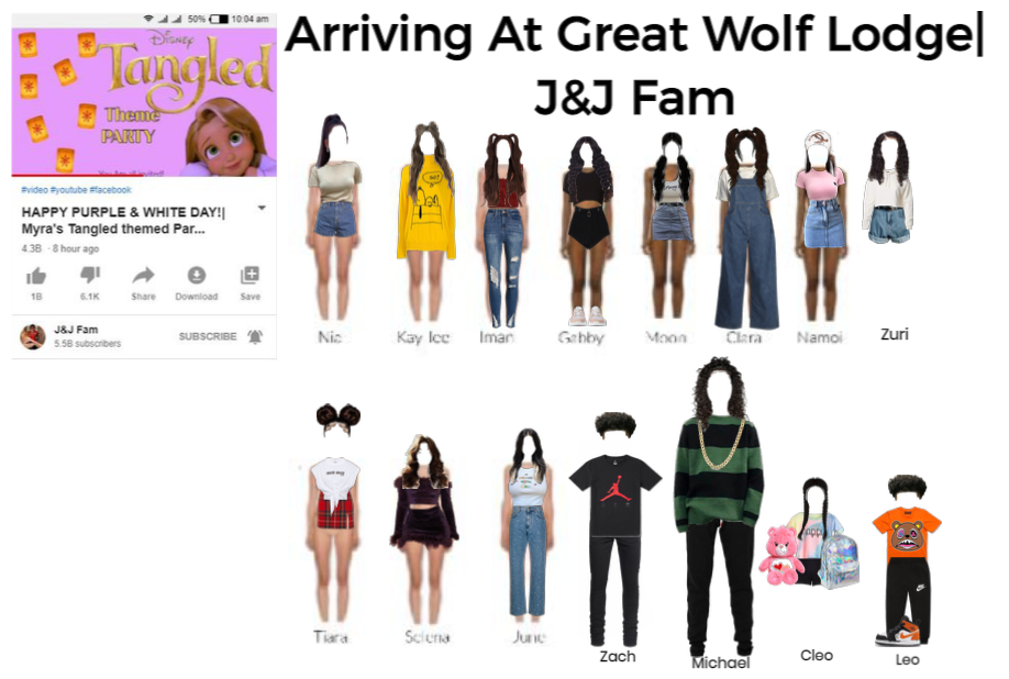 Arriving At Great Wolf Lodge| J&J FAM| Outfits