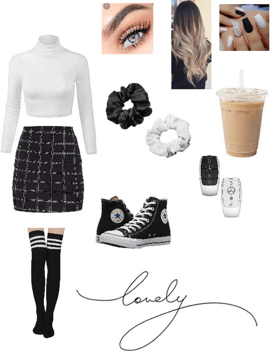 Preppy Punk Aesthetic Outfit