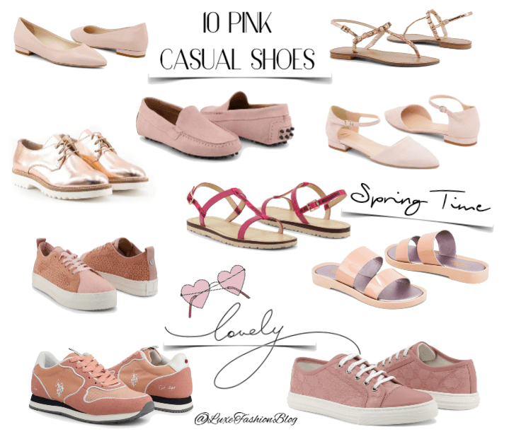 10 pink casual shoes for Spring