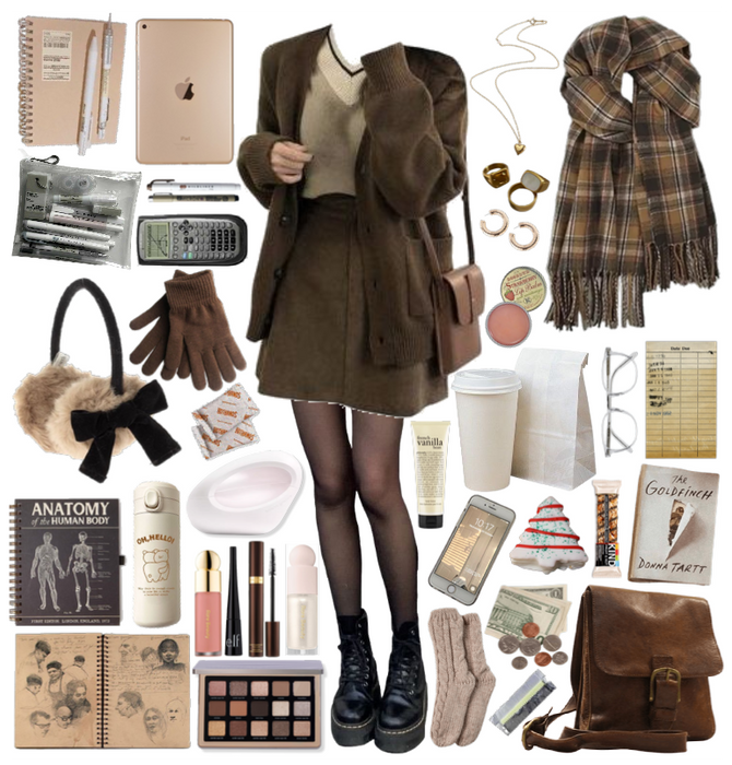 ₊˚｡⋆❆⋆｡˚₊ winter college outfit ₊˚｡⋆❆⋆｡˚₊