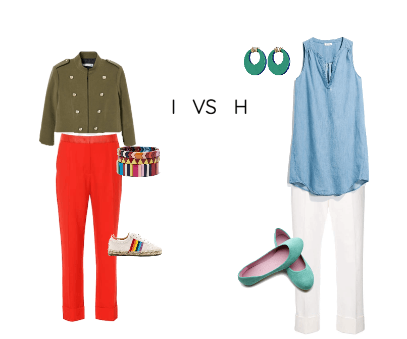 I vs H outfits