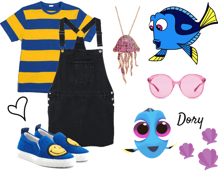 Finding Nemo/Finding Dory - Dory Disneybound