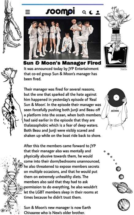Sun & Moon Manager Fired News Article 2020. 09. 24