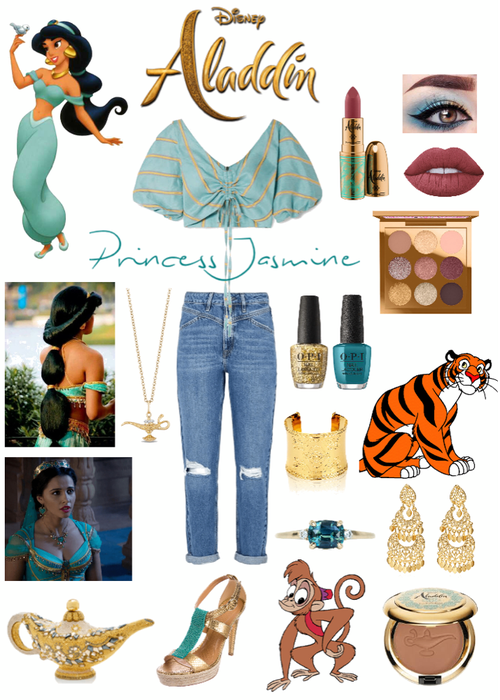 Aladdin~ Princess Jasmine👸🏽🐒🐅🧞‍♂️