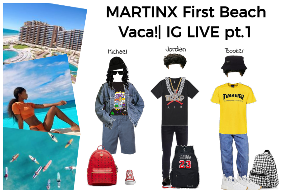MARTINX FIRST BEACH VACA!| pt.1 (men's Outfits