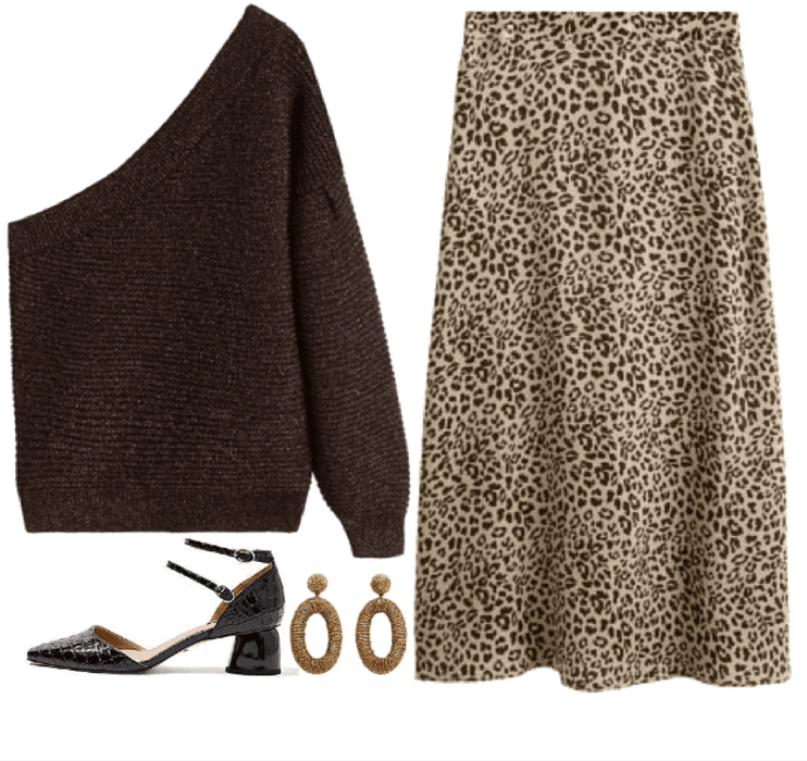 another one with leopard skirt