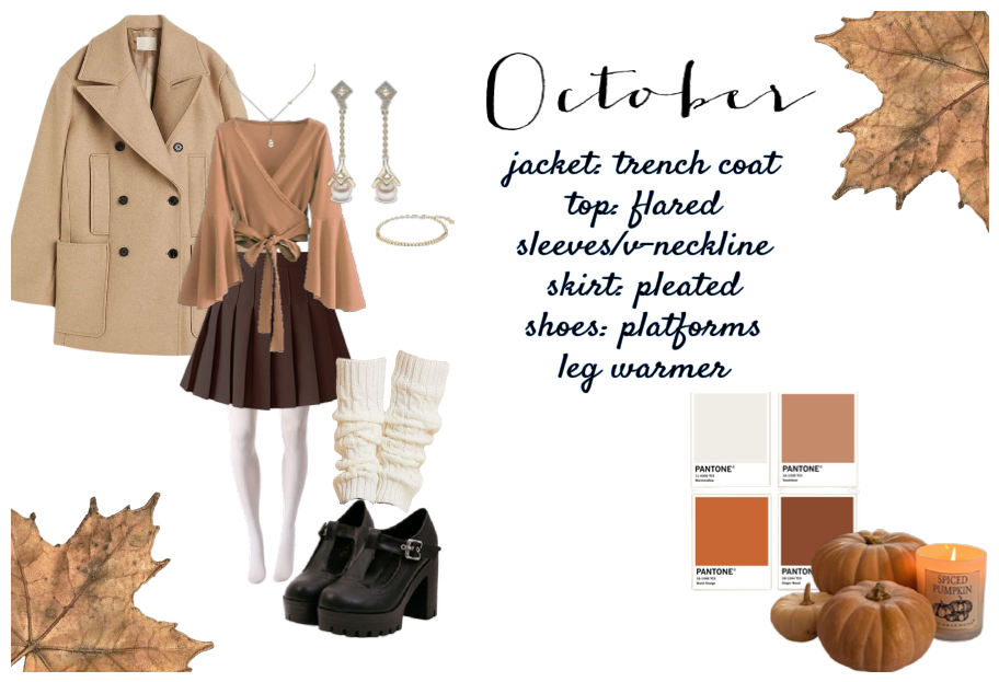 October fall fashion garment assignment