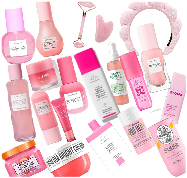 Pink skincare and body care!💖💞💕💗💓💘