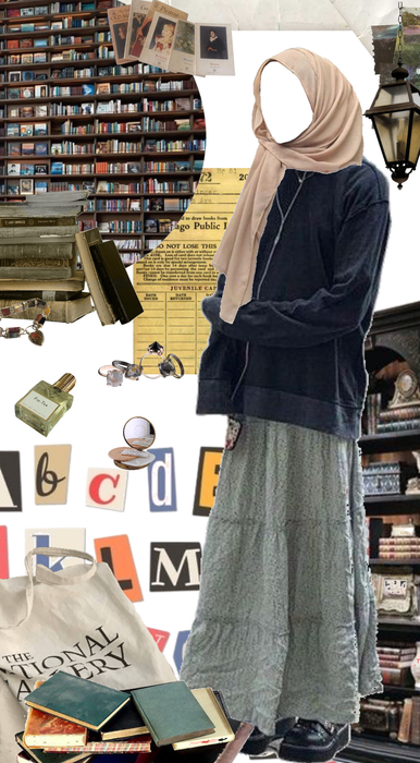 library hijab