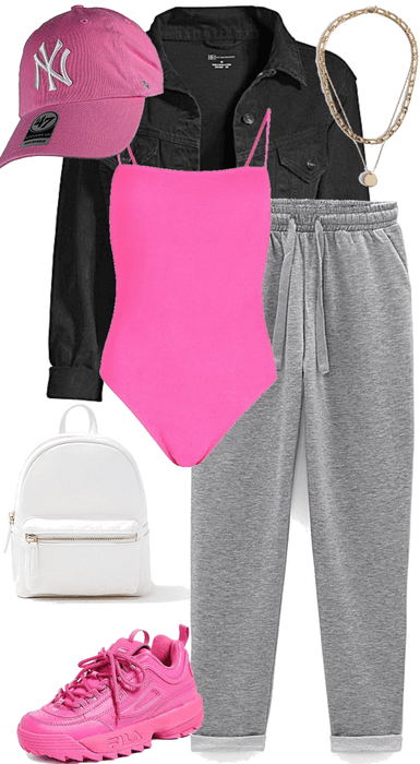 casual pops of pink