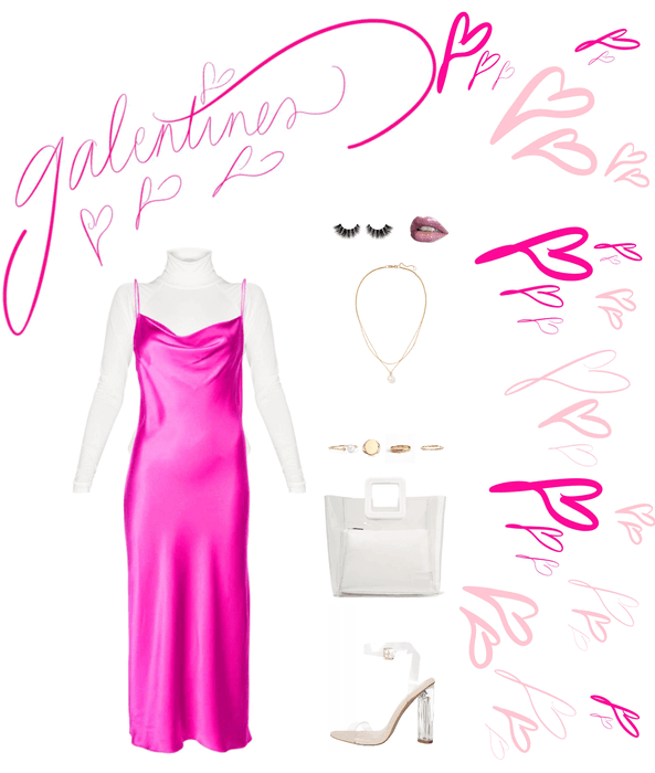 Galentines outfit - pink theme