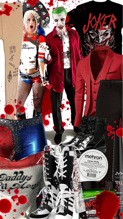 Harley and joker Halloween costume