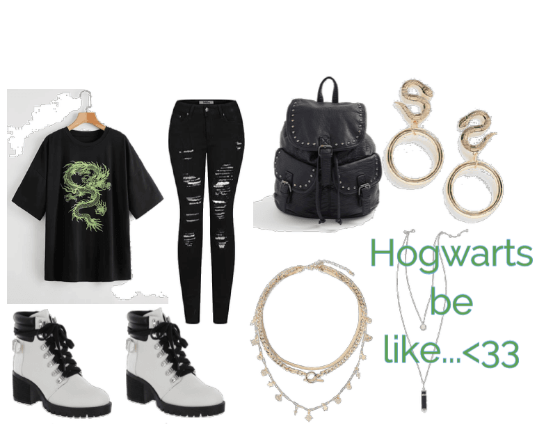 *Hogwarts house outfit*