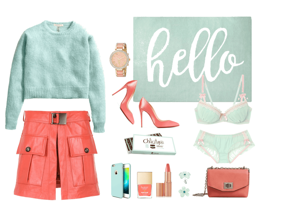 coral and mint love