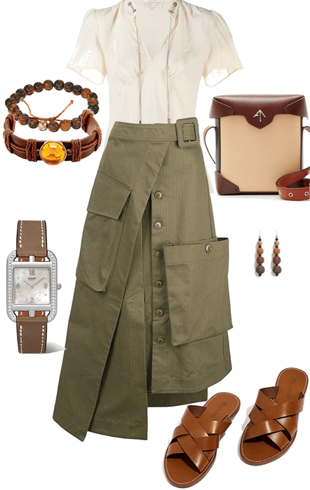 safari skirt style