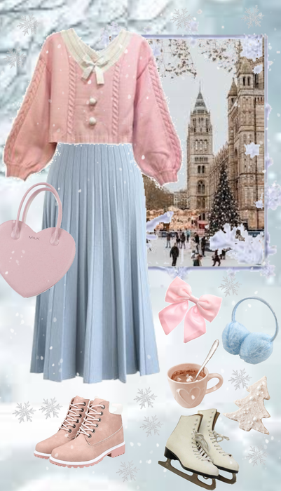 Snowflakes and pastel