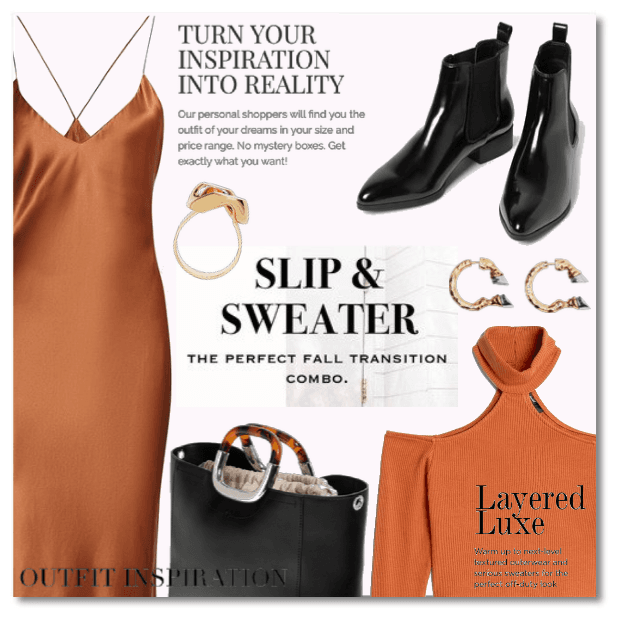 Outfit Inspiration: Slip & Sweater
