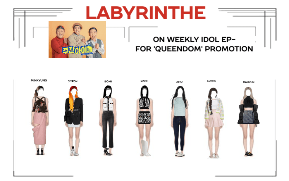 labyrinthe on weekly idol