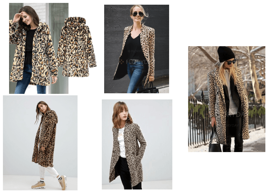 low cost leopard coat