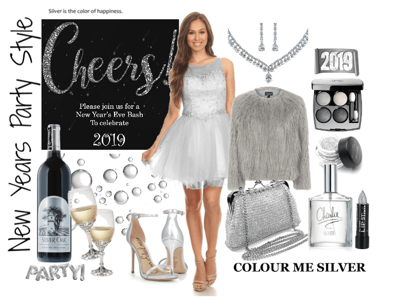 New Year Party Style Silver