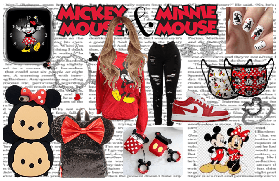 Minnie And Mickey Mouse Outfit