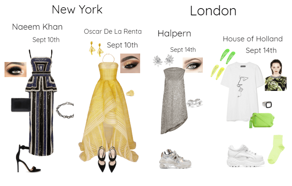 New York and London fashion week