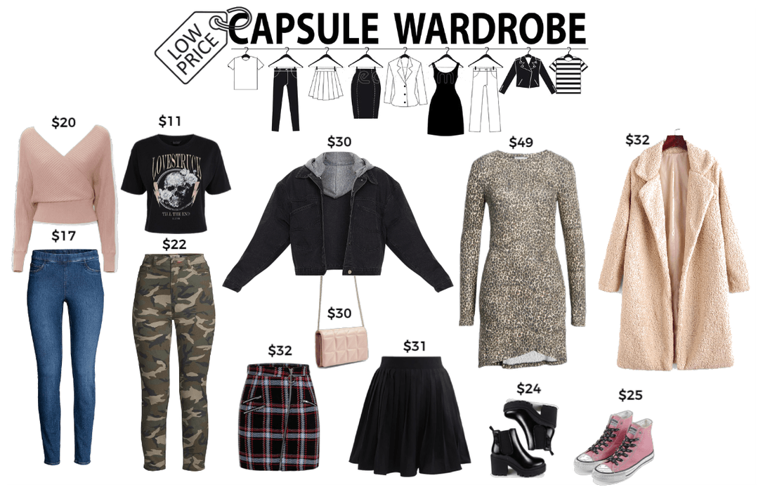 Low price capsule wardrobe