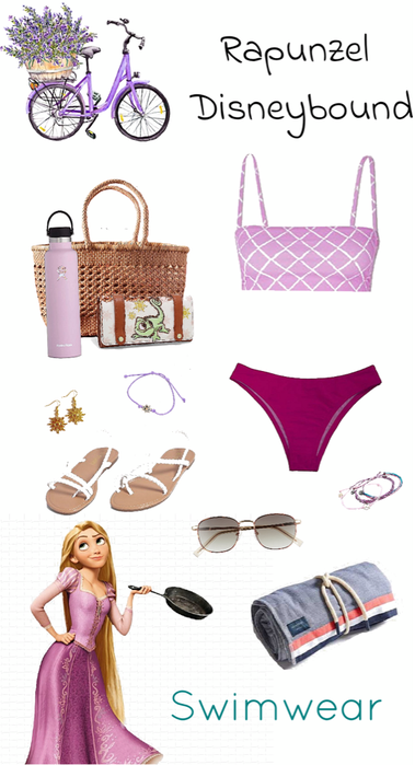 Rapunzel Swimwear Disneybound