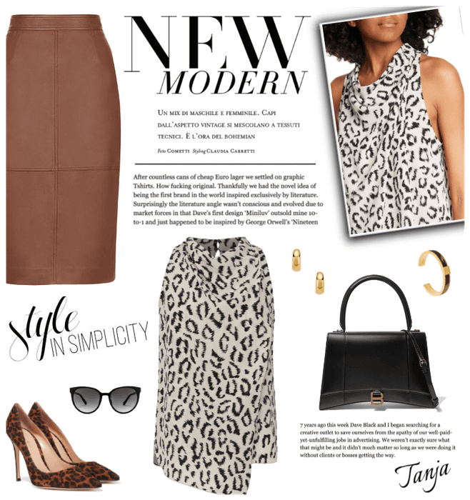 Leopard & Leather trend
