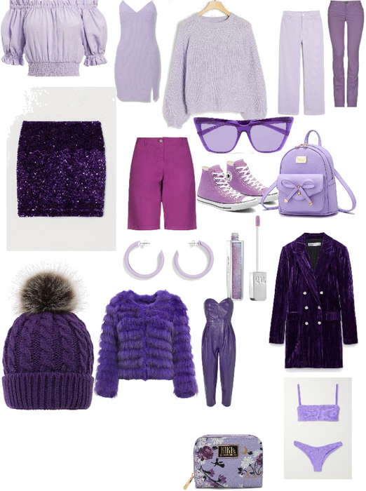my purple clothes fore each box
