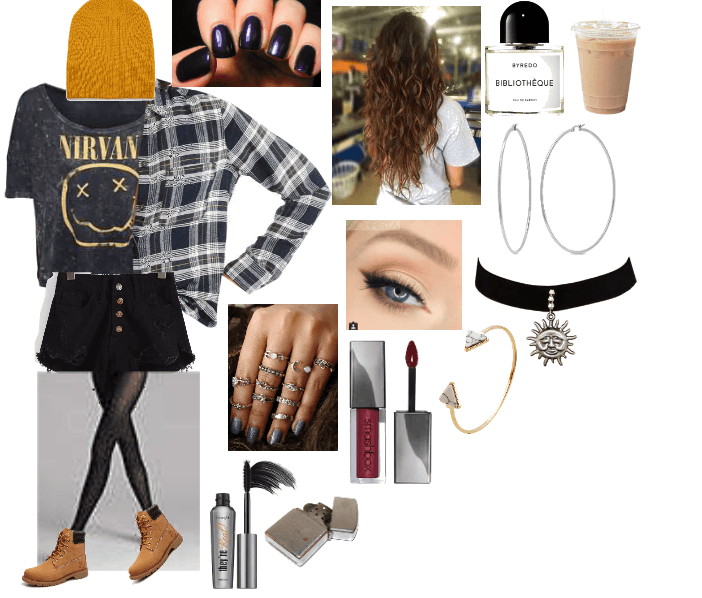 Grunge outfit for back to school