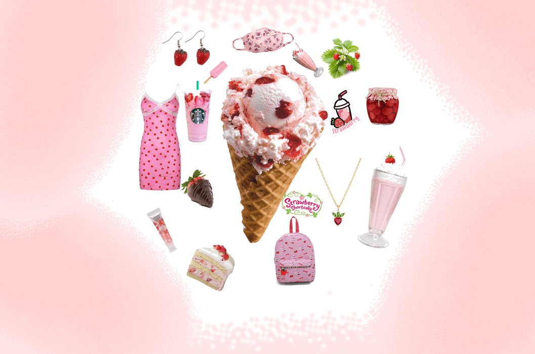 Strawberry Theme for Ice Cream!
