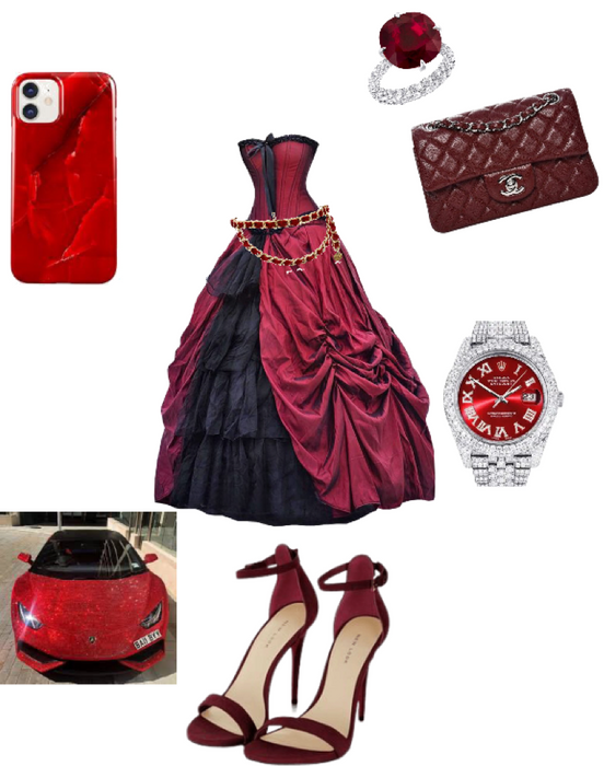 red prom outfit